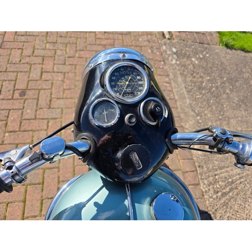 313 - 1957 Triumph T100, 498cc. Registration number YWE 884. Frame number 02539. Engine number T100 02539.... 