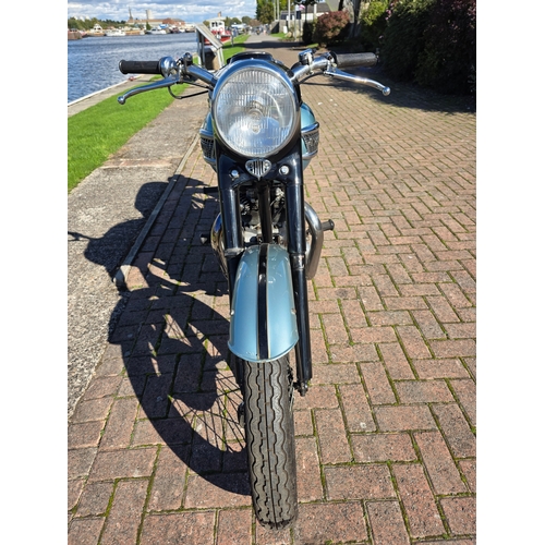 313 - 1957 Triumph T100, 498cc. Registration number YWE 884. Frame number 02539. Engine number T100 02539.... 