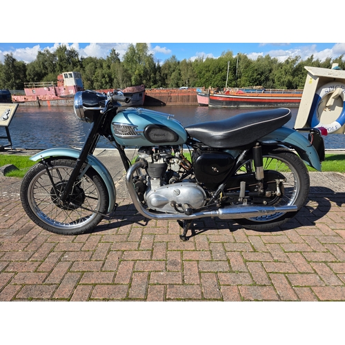 313 - 1957 Triumph T100, 498cc. Registration number YWE 884. Frame number 02539. Engine number T100 02539.... 