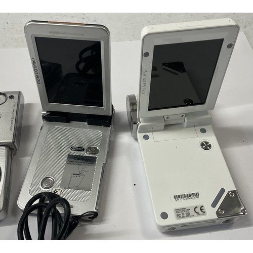 56 - A collection of digital cameras to include, Toshiba Camileo, a Nikon Coolpix S5 and a Nikon Coolpix ... 