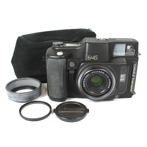A FujiFilm GA645 i professional film camera.