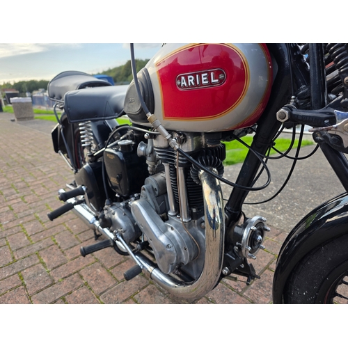 318 - 1937 Ariel Red Hunter, 500cc. Registration number EUM 21 (non transferrable). Frame number XF 9395. ... 