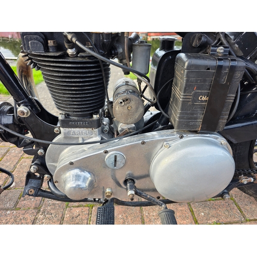 318 - 1937 Ariel Red Hunter, 500cc. Registration number EUM 21 (non transferrable). Frame number XF 9395. ... 