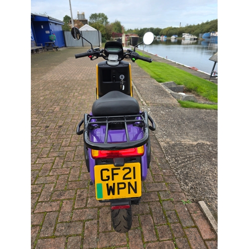 1 - 2021 NQi GT Pro Cargo Electric scooter. Registration number GF21 WPN. Sold with no V5C, 1 x key, one... 