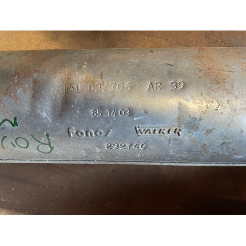16 - A collection of car parts, predominately late classic Mini parts to include, part exhaust system inc... 