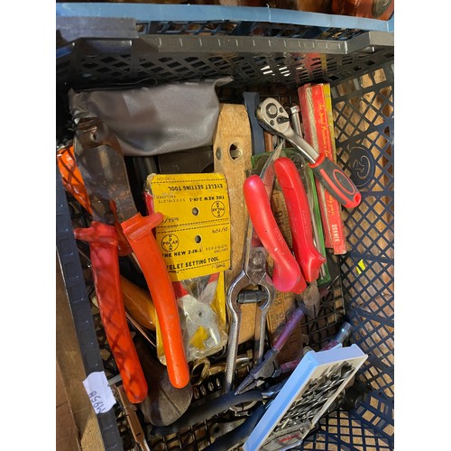 27 - Three boxes of mixed tools and related items to include, mearuring and marking tools, boxed Stanley ... 