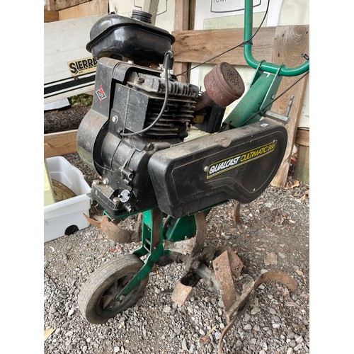 28 - A Qualcast Cultimatic B66 small petrol rotovator.