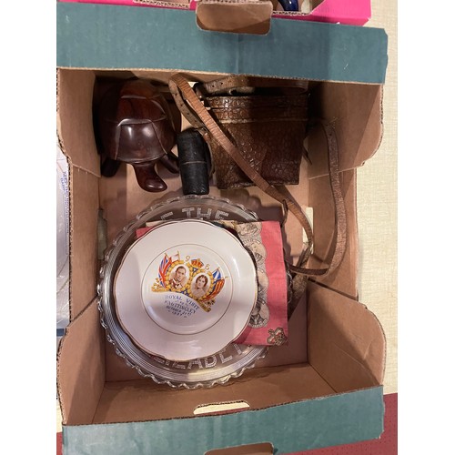 57 - A collection of ceramics to include, a Beswick donkey,  two H & K Tunstall water jugs with hand ... 