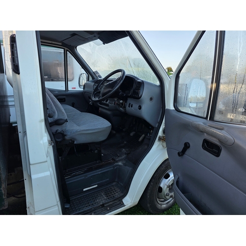 254 - 2001 Ford Transit flat bed twin axle truck, 2496cc diesel. Registration number Y541 JWR. VIN number ... 