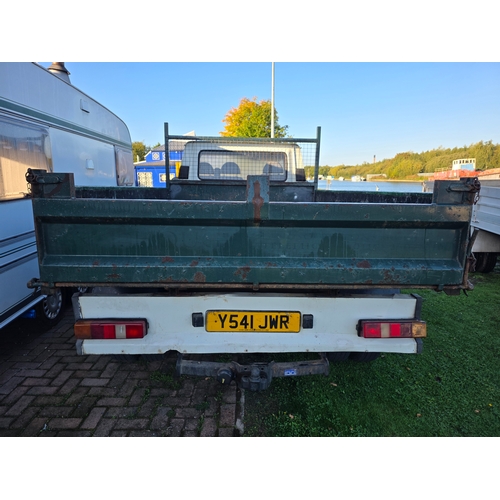 254 - 2001 Ford Transit flat bed twin axle truck, 2496cc diesel. Registration number Y541 JWR. VIN number ... 