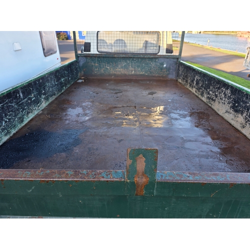 254 - 2001 Ford Transit flat bed twin axle truck, 2496cc diesel. Registration number Y541 JWR. VIN number ... 