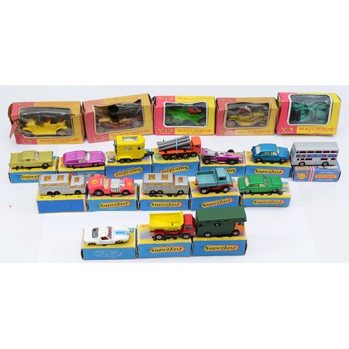 A collection of boxed Lesney Matchbox and Matchbox Superfast diecast ...
