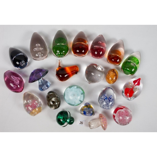 26 - TWO BOXES MISC PAPERWEIGHTS INC WEDGWOOD ETC