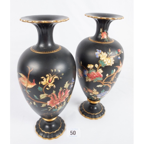 50 - PAIR CARLTON WARE VASES
