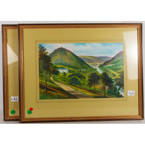 4A - PAIR OILS - WYE VALLEY SCENES - WILLIS PRYCE