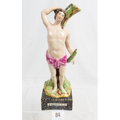 84 - STAFFS FIGURE OF ST SEBASTIAN