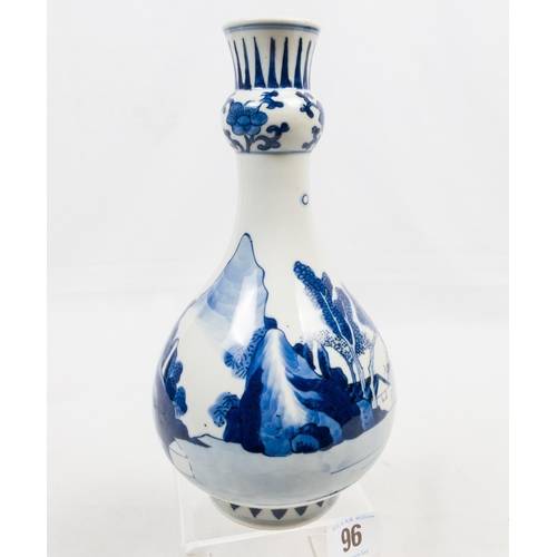 96 - KANGXI BLUE & WHITE VASE