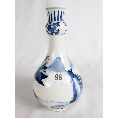 96 - KANGXI BLUE & WHITE VASE