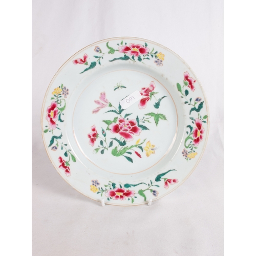 100 - FOUR FAMILLE ROSE PLATES