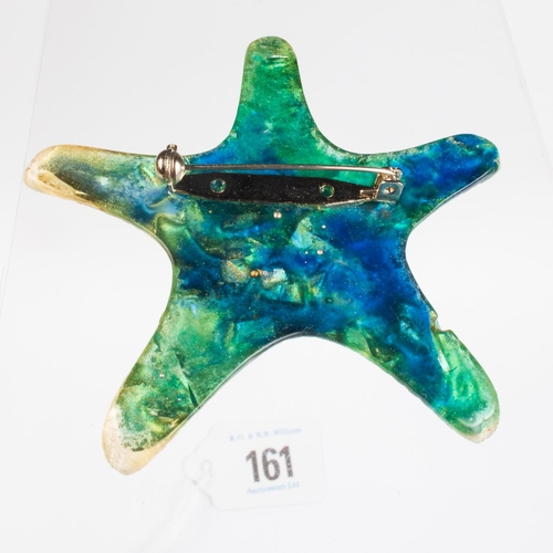 161 - VINTAGE CELLULOID STARFISH BROOCH