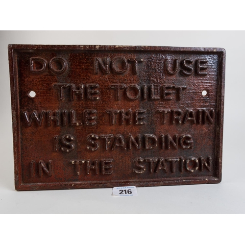 216 - REPRO' RAILWAY SIGN