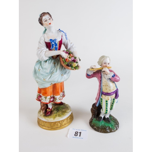 81 - TWO CONTINETAL FIGURINES