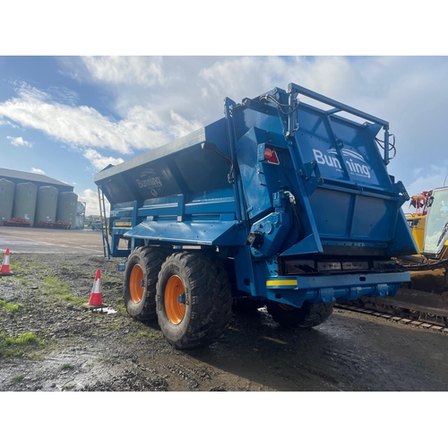 22 - BUNNING LOWLAND WIDEBOTY 230 MUCK SPREADER, 24M, 2017