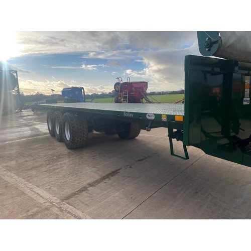 24 - BAILEY FLAT BED TRI-AXLE TRAILER, 2018