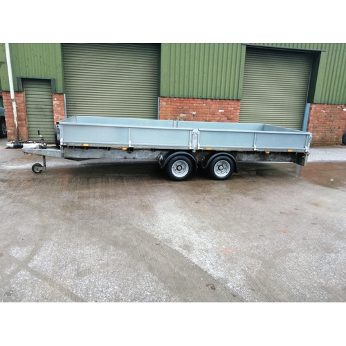 3 - IFOR WILLIAMS 16' FLAT BED TRAILER