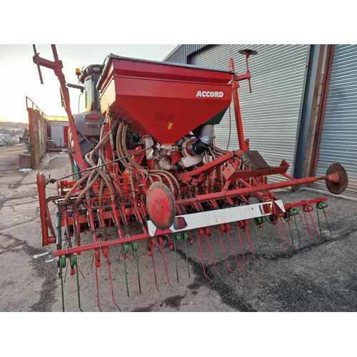 64 - KUHN 3M POWER HARROW WITH ACCORD AIR DRILL