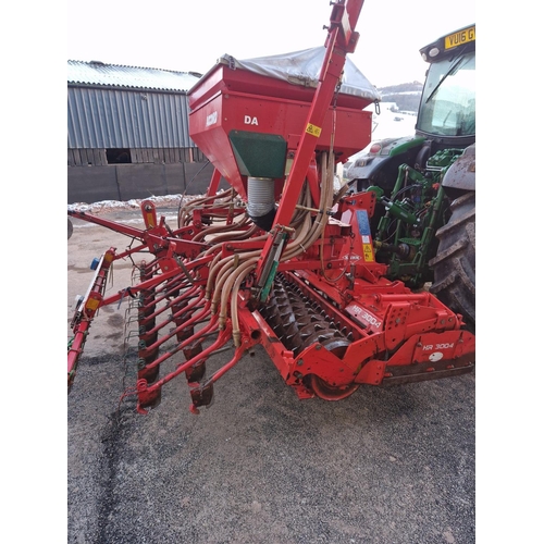 64 - KUHN 3M POWER HARROW WITH ACCORD AIR DRILL