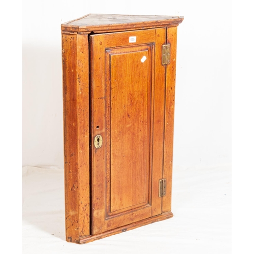 405 - GEO' OAK HANGING CORNER CUPBOARD 57CM