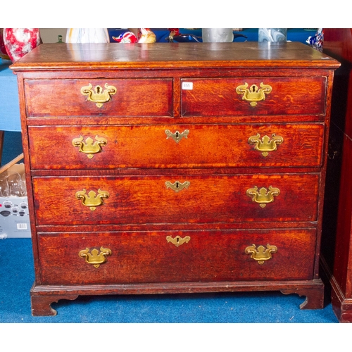 455 - GEO' OAK CHEST OF DRAWERS 103CM