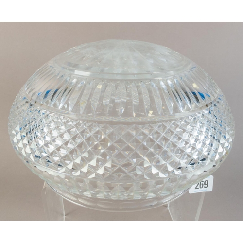 269 - CUT GLASS CRYSTAL LIGHT FITTING