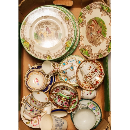 116 - BOX MISC CHINA INC SPODE BYRON PLATES