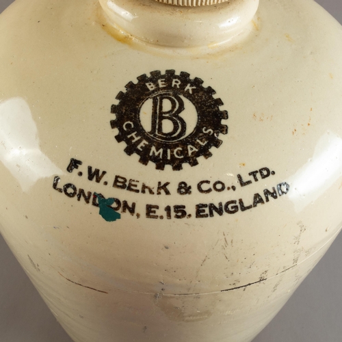 45 - F.W. BERK STONEWARE JAR