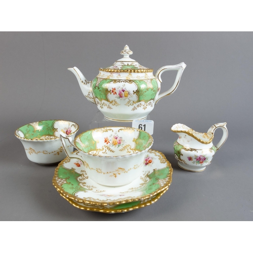 61 - COALPORT BACHELORS TEA SET