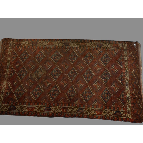 468 - LGE EASTERN RUG (WORN) 287CM X 157CM