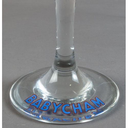 25 - SET EIGHT BABYCHAM GLASSES ETC