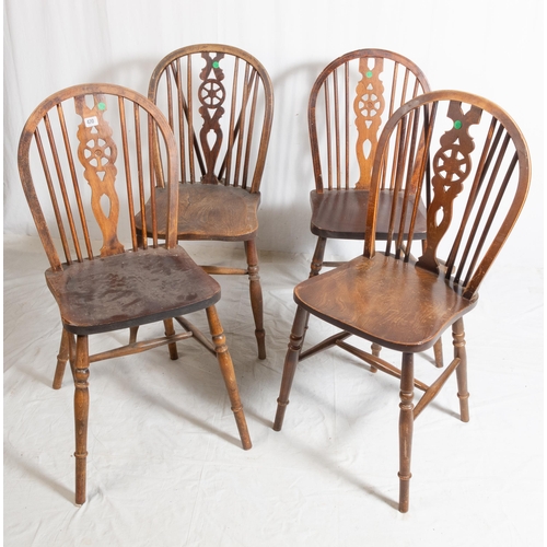 470 - SET OF 4 WHEELBACK CHAIRS