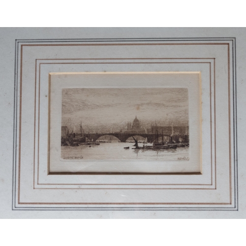 1 - WILFRID BALL RE ROI (BRITISH 1853-1917) SET OF 6 NAUTICAL ETCHINGS A/F 27CM X 29CM