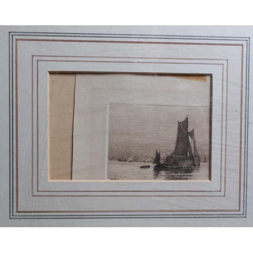 1 - WILFRID BALL RE ROI (BRITISH 1853-1917) SET OF 6 NAUTICAL ETCHINGS A/F 27CM X 29CM