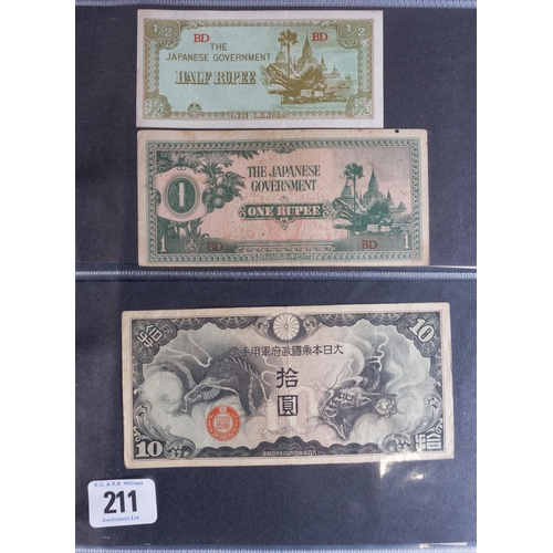 211 - FOLDER OF VARIOUS ORIENTAL BANK NOTES APPROX 170