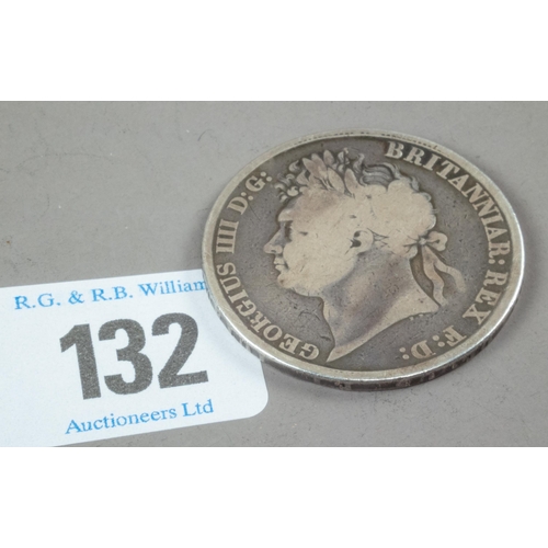 132 - GEORGE III CROWN 1822