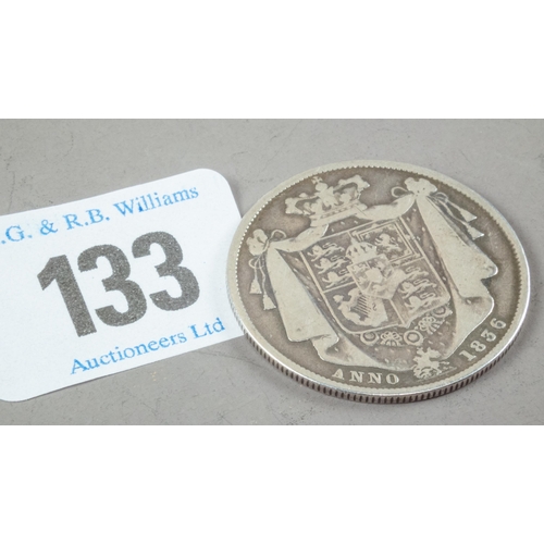 133 - WILLIAM IV HALF CROWN