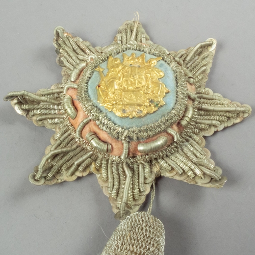 135 - ODDFELLOWS BULLION WORK SASH STAR BY G TUTILL