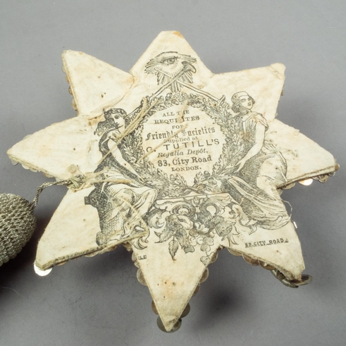 135 - ODDFELLOWS BULLION WORK SASH STAR BY G TUTILL