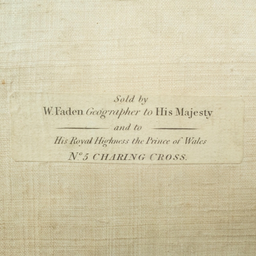 150 - 1799 CANVAS BACK MAP OF SUSSEX + STANFORD'S ROAD & RAILWAY MAP OF SCOTLAND