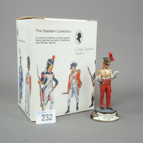 232 - CHAS STADDEN BOXED FIGURE MASTER OF THE BAND ROYAL MARINES