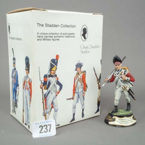 237 - CHAS STADDEN BOXED FIGURE GRENADIER COLDSTREAM REGIMENT OF FOOT